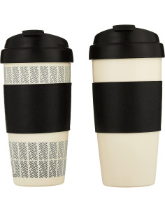 Tazas de Viaje Aisladas Copco 5237160 2 Piezas 473 ml Blanca/Negra 2