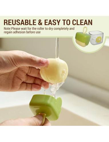 Rodillo Adhesivo Reutilizable NIOIPXA Beige para Pelo de Mascotas