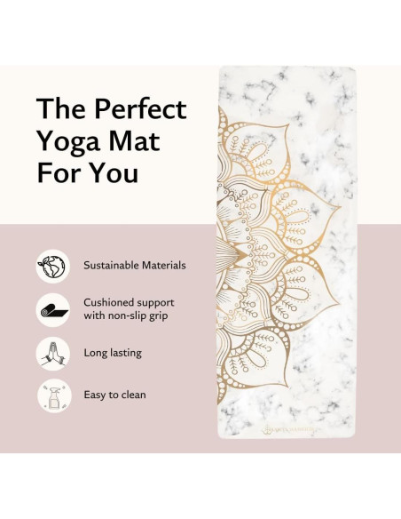 Esterilla de Yoga Shakti Warrior Oro 182.88x71.12cm Antideslizante