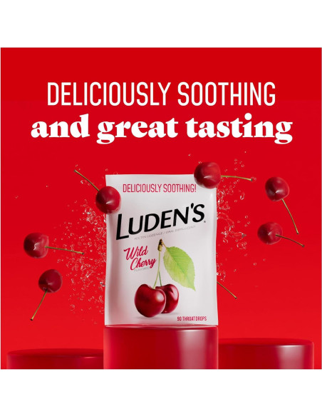 Pastillas para la Garganta Luden - Miel y Cereza Silvestre - 120 Unidades