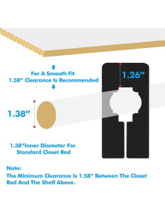 8 Divisores Rectangulares de Plástico Negro Vantasii para Closet 2