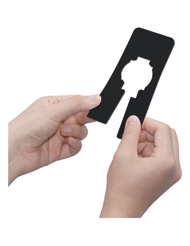 8 Divisores Rectangulares de Plástico Negro Vantasii para Closet