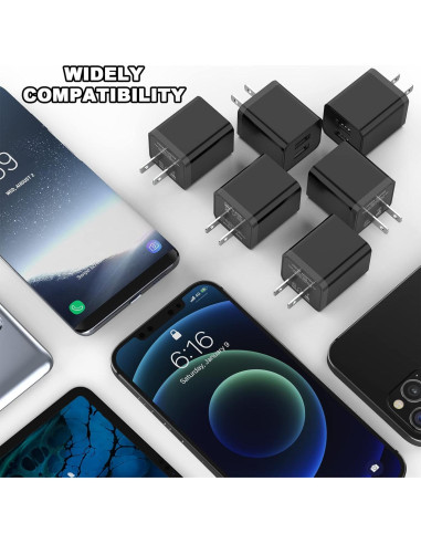 Cargador de Pared iGENJUN 2 Puertos USB 2.4A Negro