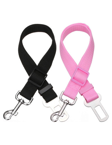 Correa de Asiento Ajustable para Mascotas Elisel 2 Paquetes
