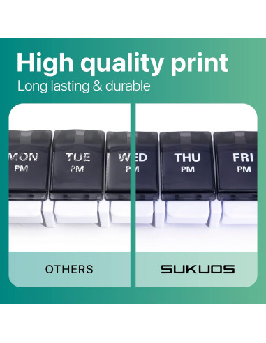 Organizador de Pastillas Semanal Sukuos AM PM 7 Días - Fácil Apertura