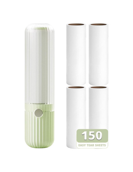 Rodillo de Pelusa Sgdazo Verde - 150 Hojas Recargables