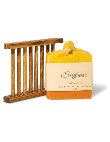 Jabón de Azafrán Puro SaffroseLA 140g - Hidratante y Natural