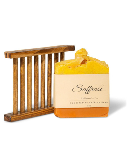 Jabón de Azafrán Puro SaffroseLA 140g - Hidratante y Natural