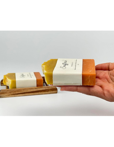 Jabón de Azafrán Puro SaffroseLA 140g - Hidratante y Natural