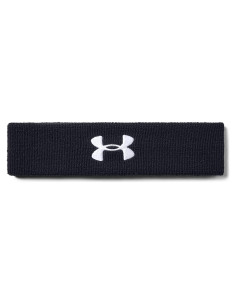 Cinta para la cabeza Under Armour para hombres - Negro/Blanco