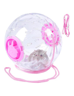 Bola de Hámster Transparente GYWHZC 12.45 cm Rosa Antideslizante