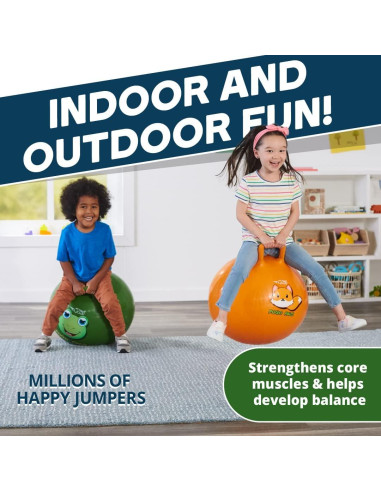 Pelota Saltarina Flybar Hopper Ball Verde Rana - Juguete para Niños 5+