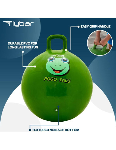 Pelota Saltarina Flybar Hopper Ball Verde Rana - Juguete para Niños 5+