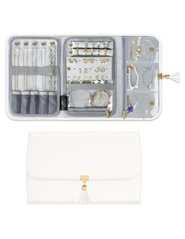 Estuche de Joyería de Viaje MATEIN Beige Grande Plegable
