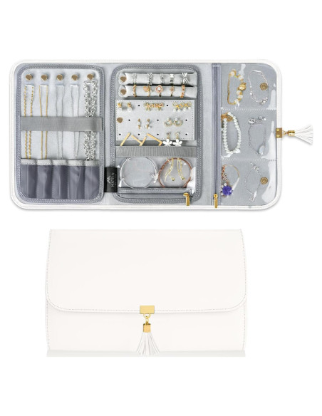 Estuche de Joyería de Viaje MATEIN Beige Grande Plegable