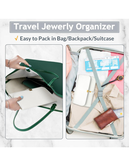 Estuche de Joyería de Viaje MATEIN Beige Grande Plegable