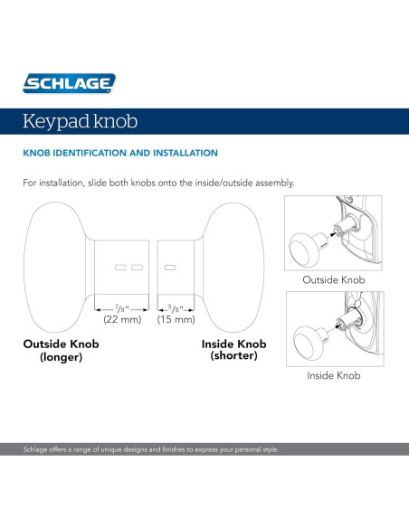 Cerradura Electrónica Schlage FE595 Camelot Bronce Envejecido