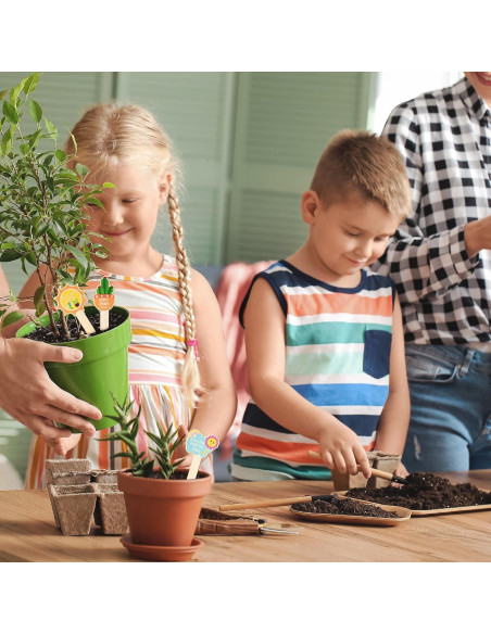 20 Etiquetas de Madera para Plantas WATINC - Jardinería