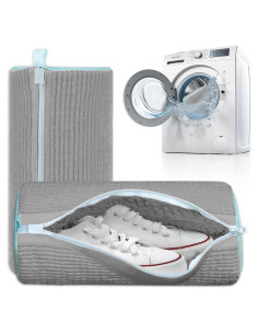 Bolsa de Lavado de Zapatos Daszerx - Juego de 2 Piezas - Gris