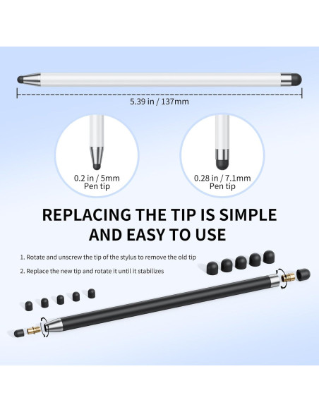 Bolígrafo Stylus GCHMDE 10 Pcs Alta Precisión Pantallas Táctiles