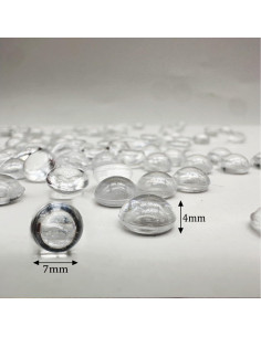 3500 Perlas Planas de Acrílico Dortrue 7mm para Decoración 2