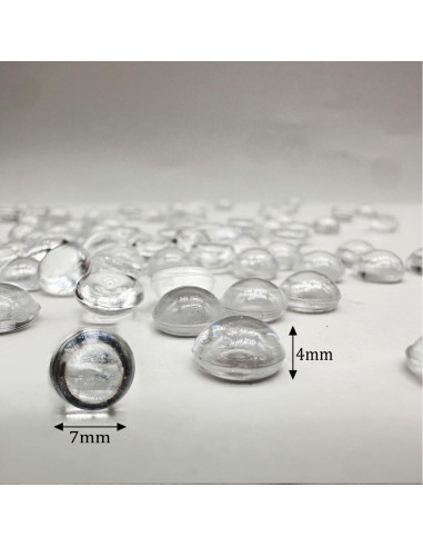 3500 Perlas Planas de Acrílico Dortrue 7mm para Decoración