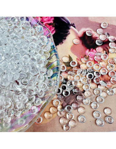 3500 Perlas Planas de Acrílico Dortrue 7mm para Decoración