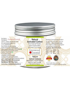Polvo de Carbón Activado 100% Orgánico Greenwood 100g 2