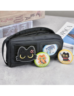 Estuche de Lápices Lanxivi Gato Adorable Negro 20x11cm 2