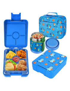 Juego de Caja de Almuerzo Bento Howeemo con Termo 300ml