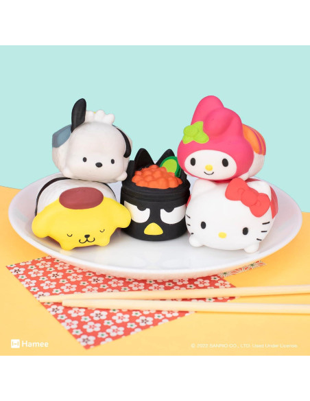 Juguete Squishy de Sorpresa Hamee Hello Kitty Sushi 1 Pc