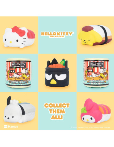 Juguete Squishy de Sorpresa Hamee Hello Kitty Sushi 1 Pc