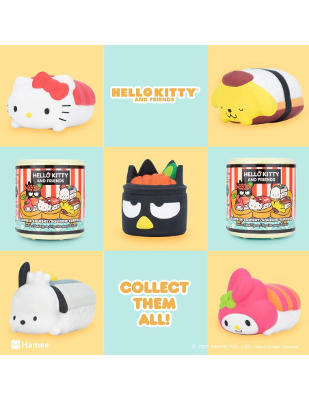 Juguete Squishy de Sorpresa Hamee Hello Kitty Sushi 1 Pc