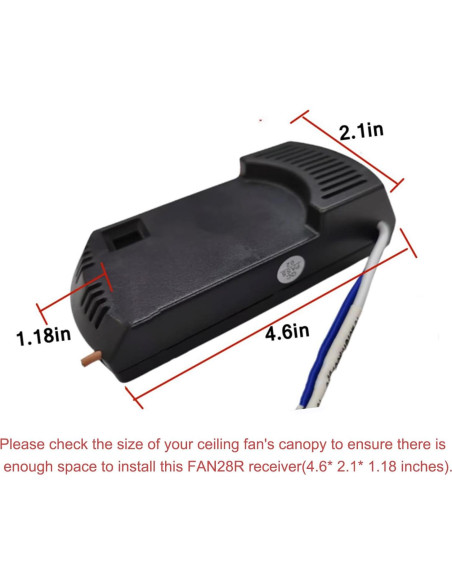 Receptor de Ventilador de Techo FAN28R Onisamt 240W 303.9MHz