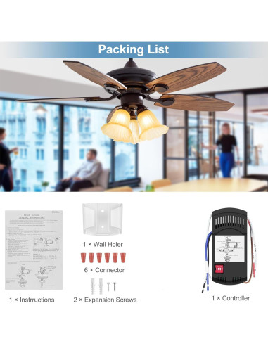 Receptor de Ventilador de Techo FAN28R Onisamt 240W 303.9MHz