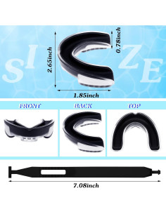 8 Protectores Bucales Juveniles TOODOO con Correa para Deportes 2