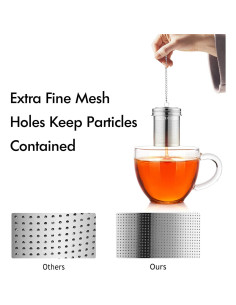Infusor de Té House Again Acero Inoxidable 2 Piezas Grande y Pequeño 2