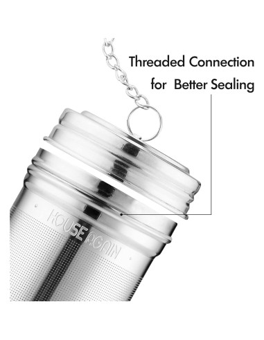 Infusor de Té House Again Acero Inoxidable 2 Piezas Grande y Pequeño