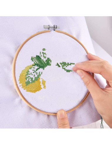 Set de 3 Aros de Bordado Cldamecy de Bambú 10/13/16 cm