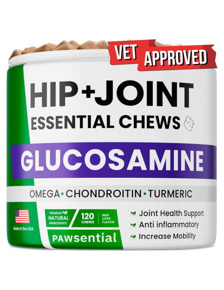 Golosinas para Perros Pawsential - Glucosamina 120 Unidades