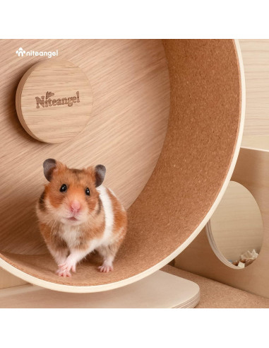 Pista de Correr de Corcho Niteangel Mediana para Hámster