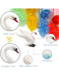 Figuras de Animales de Granja LC JoyCre - 4PCS Cisne Blanco 2