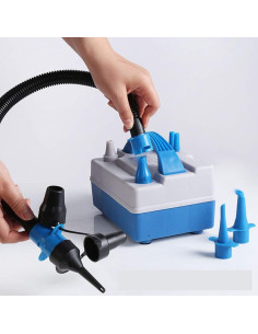 Bomba de Globo Eléctrica TECHSHARE 2 en 1 con Boquillas 2