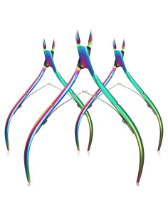 Mudder 3 Cortadores de Cutículas Acero Inoxidable Manicura