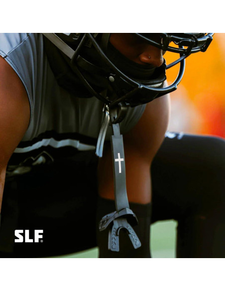 Protector Bucal de Fútbol SLEEFS Negro - Silicona Impacto