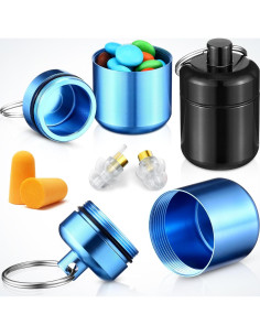 Estuche Metalico Hicarer 4 Pack para Tapones de Oído y Joyería 2