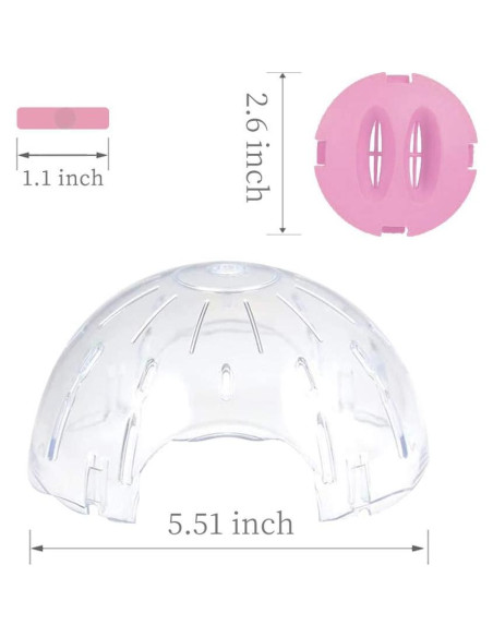 Bola de Ejercicio para Hámster Andiker 14cm Rosa Transpirable