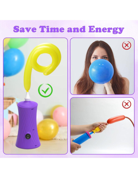 Bomba de globo eléctrica AXHJ portátil para inflar globos