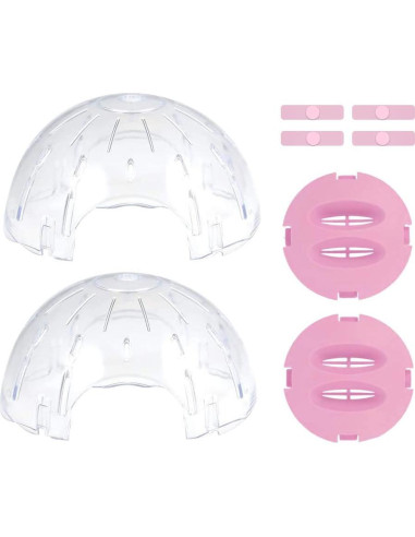 Bola de Ejercicio para Hámster Andiker 14cm Rosa Transpirable