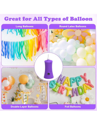 Bomba de globo eléctrica AXHJ portátil para inflar globos